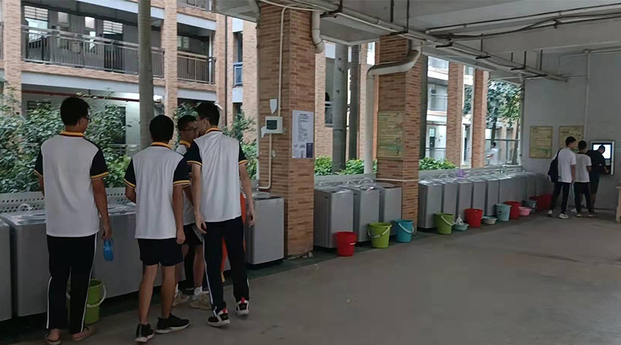 好評(píng)續(xù)單！江門一中學(xué)校持續(xù)追加共享洗衣機(jī)！