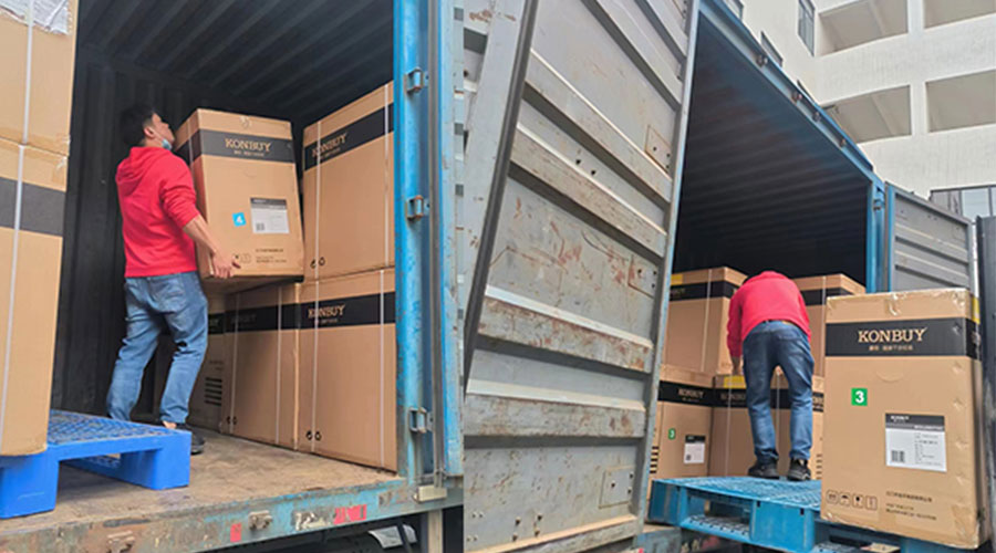 整裝待發(fā)！客戶50臺衣物烘干機裝柜完畢