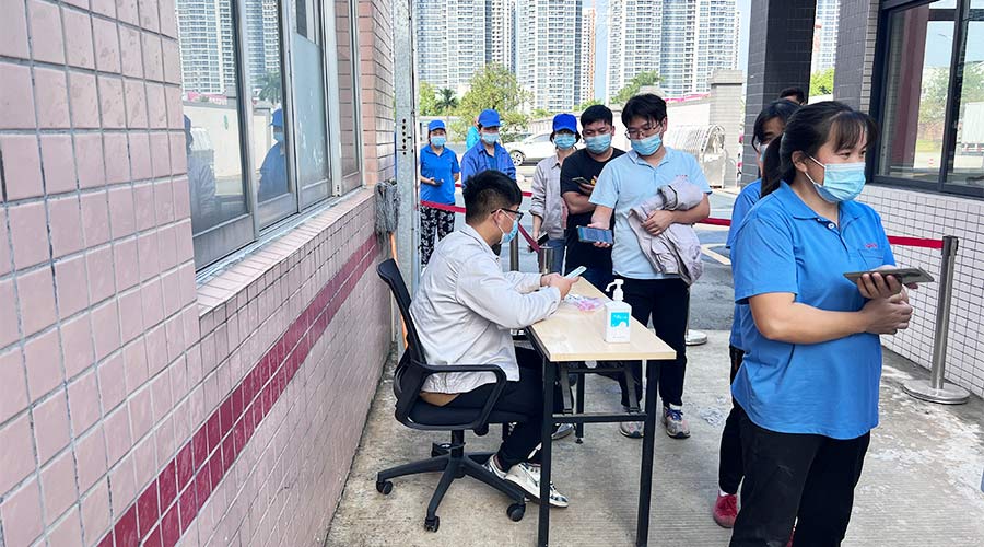 迅速防疫！金環(huán)電器積極配合醫(yī)護(hù)人員上門測(cè)核酸！