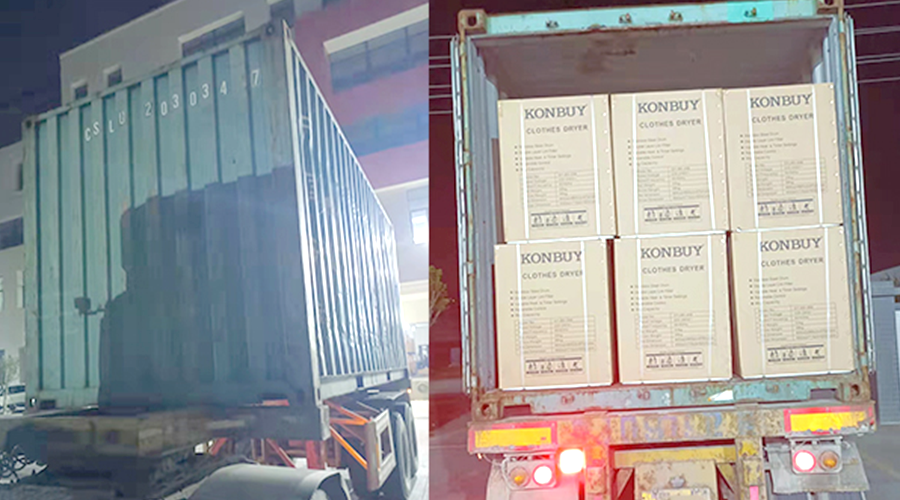 國內(nèi)外市場“兩開花”！康標滾筒干衣機出貨到國外