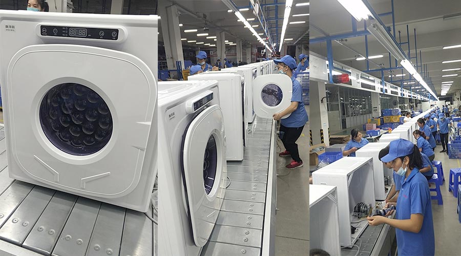 現(xiàn)場(chǎng)圖示！家用干衣機(jī)工廠(chǎng)生產(chǎn)線(xiàn)組成